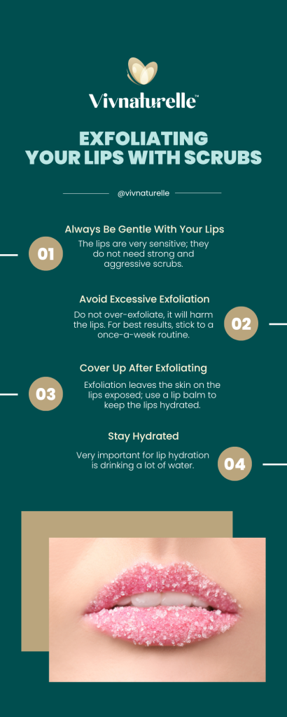 Tips for exfoliating your lips with scrubs