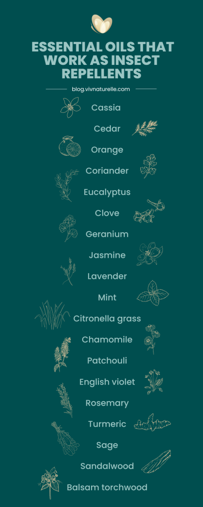 Essential oils that work as insect repellents
