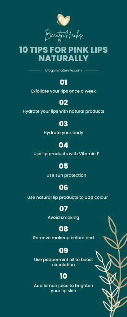 10 tips for pink lips naturally
