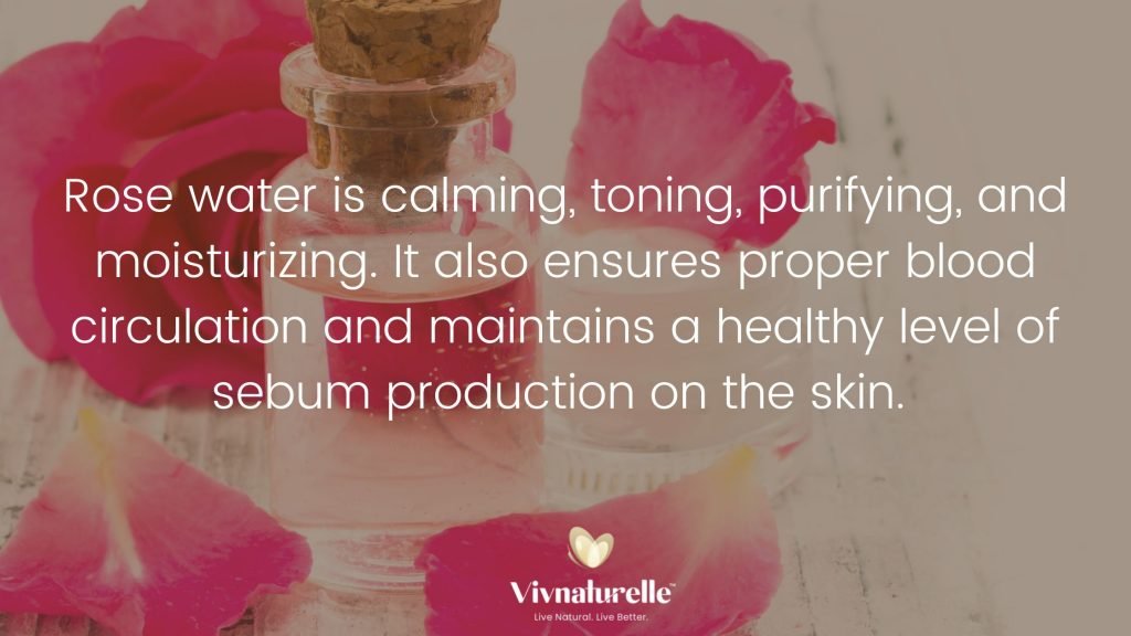 Rose water face wash