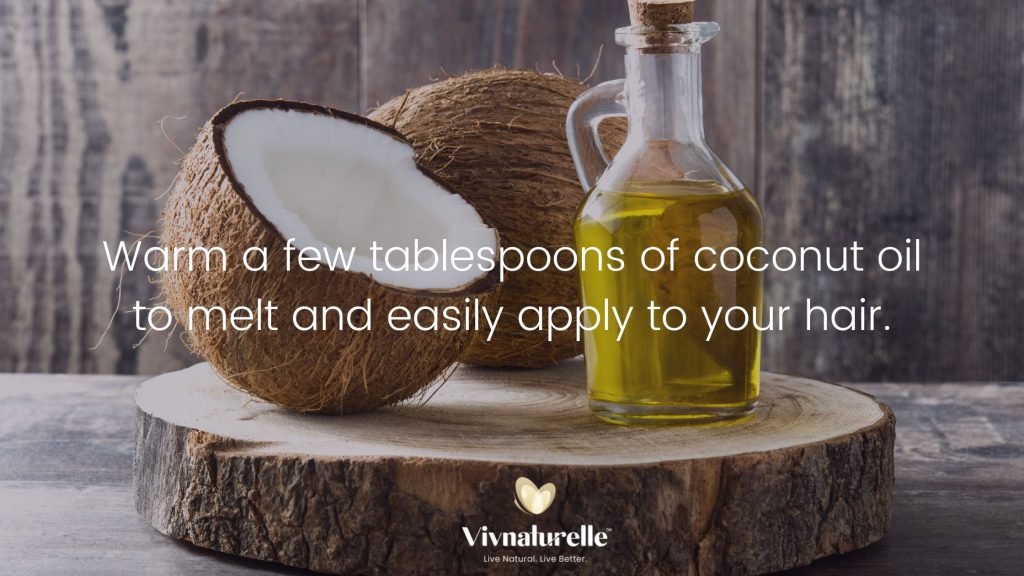 plant-based hair mask with coconut oil