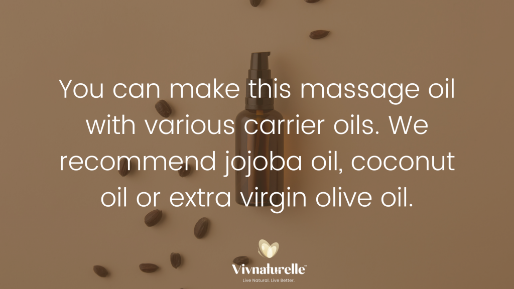 carrier oils to use to make lavender massage oil